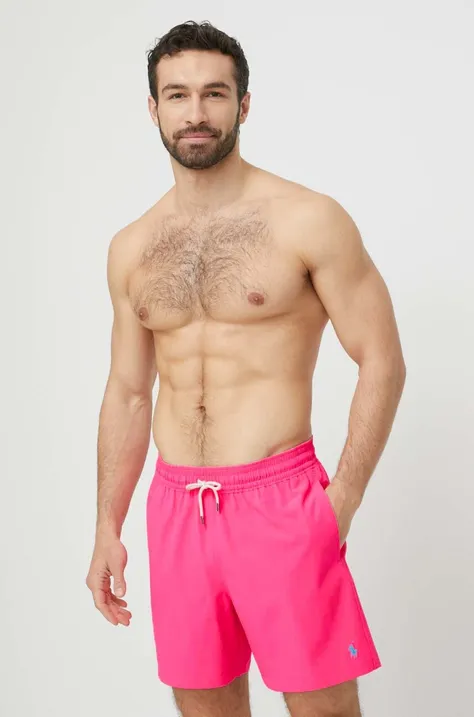 Σορτς κολύμβησης Polo Ralph Lauren χρώμα: ροζ