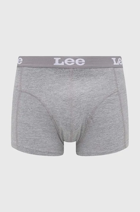 Boxerky Lee 2-pack pánské, šedá barva