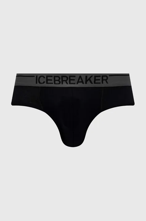 Icebreaker lenjerie functionala Merino Anatomica culoarea negru