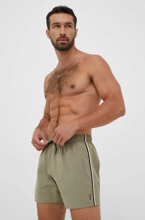Kratke hlače za kupanje BOSS boja: zelena