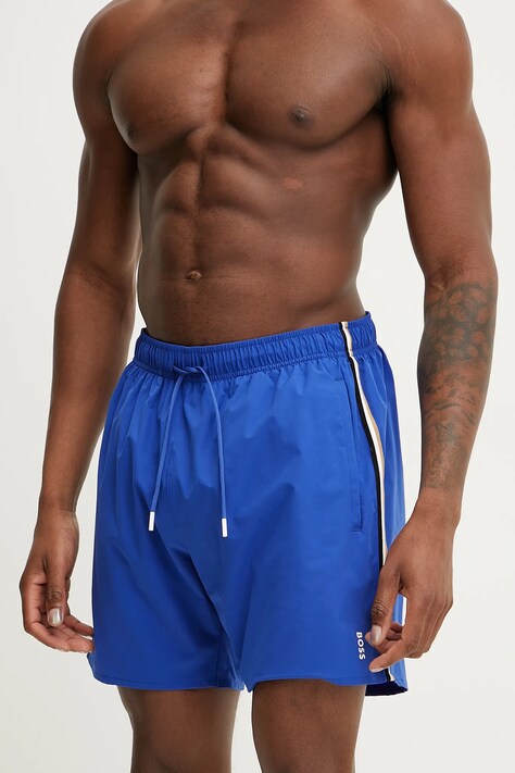 BOSS pantaloni scurti de baie culoarea violet