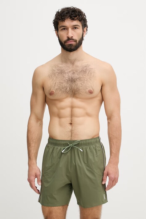 BOSS pantaloncini da bagno da uomo iconici verdi 50491594