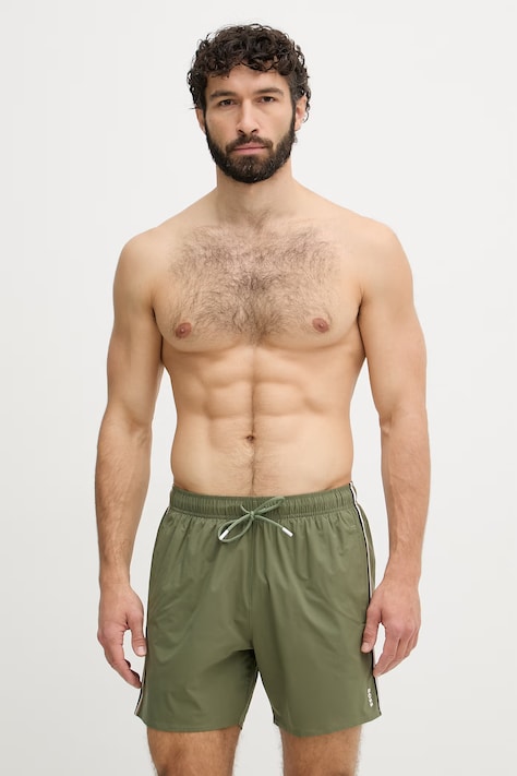 BOSS pantaloncini da bagno da uomo iconici verdi 50491594
