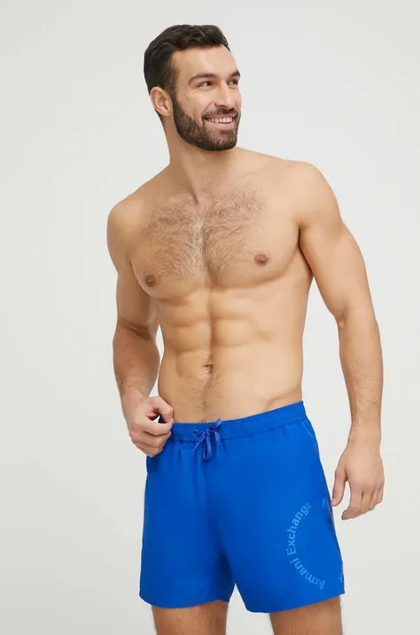 Kratke hlače za kupanje Armani Exchange boja: tamno plava