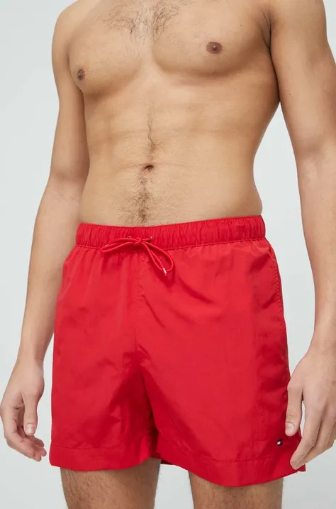 Kratke hlače za kupanje Tommy Hilfiger boja: crvena