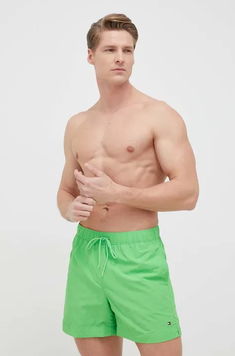 Kratke hlače za kupanje Tommy Hilfiger boja: zelena