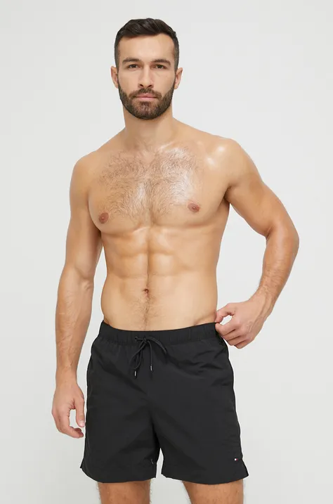 Kratke hlače za kupanje Tommy Hilfiger boja: crna