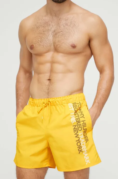 Σορτς κολύμβησης Tommy Hilfiger χρώμα: κίτρινο