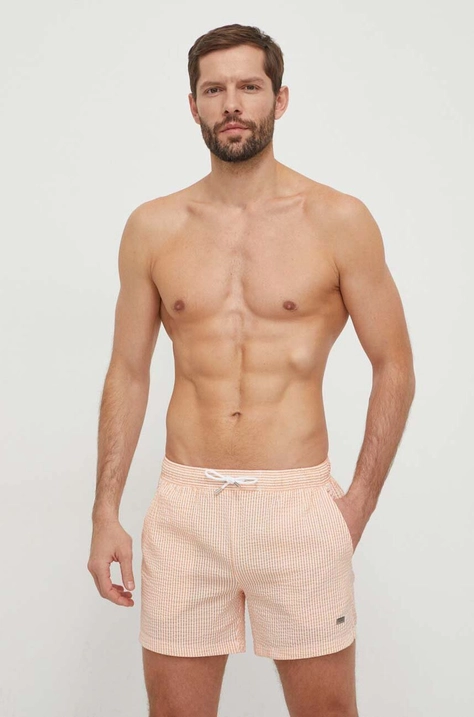 BOSS pantaloni scurți de baie culoarea portocaliu 50469322