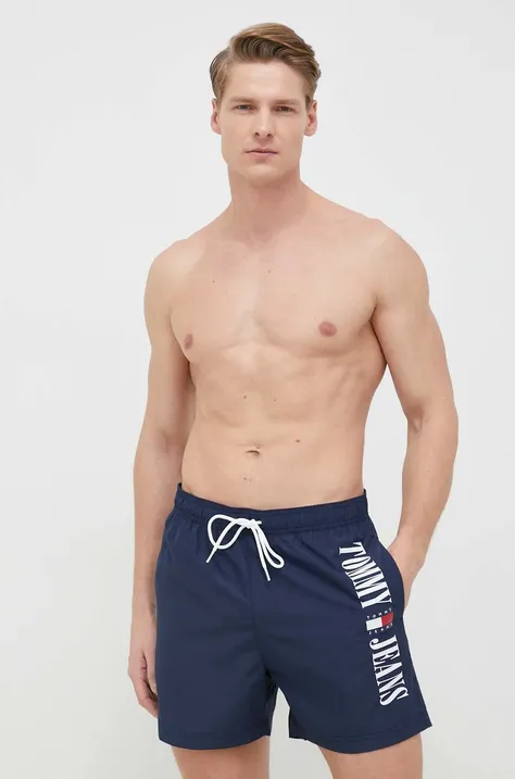 Kratke hlače za kupanje Tommy Jeans boja: tamno plava