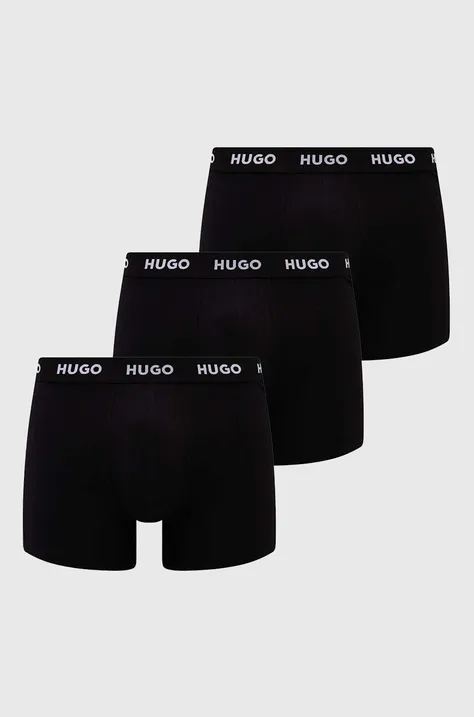 Боксеры HUGO 2 шт мужские цвет чёрный