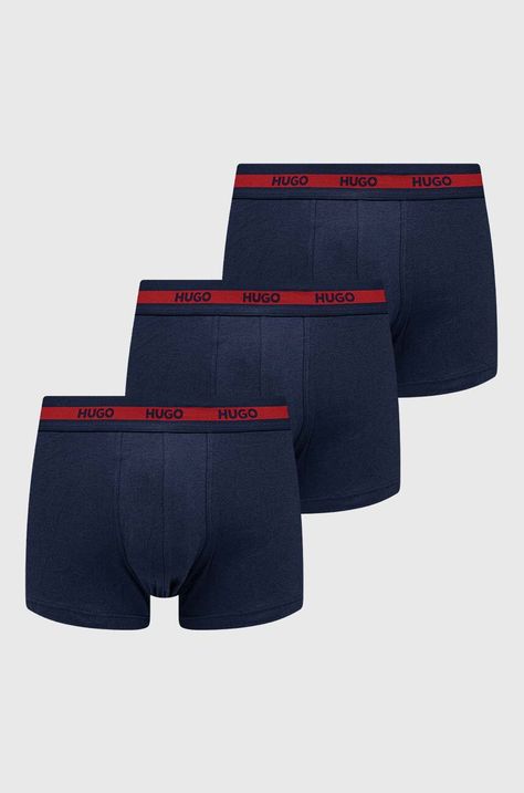 Μποξεράκια HUGO 3-pack χρώμα: ναυτικό μπλε, 50492375