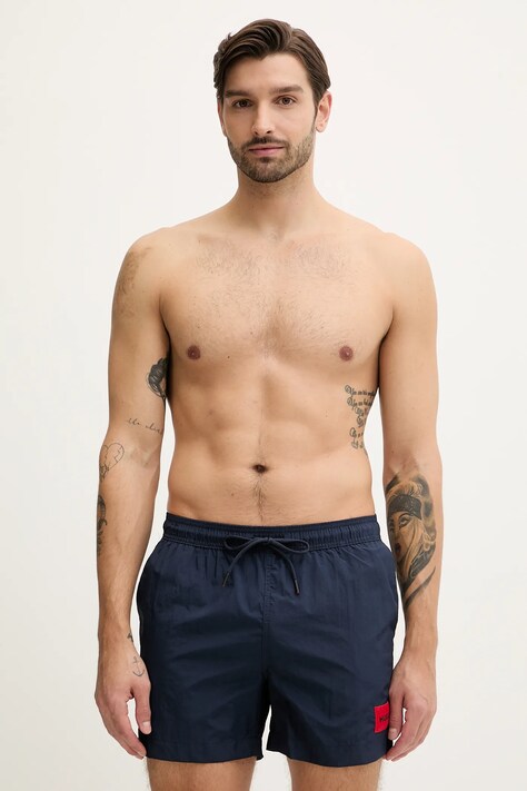 Купальные шорты HUGO цвет коричневый