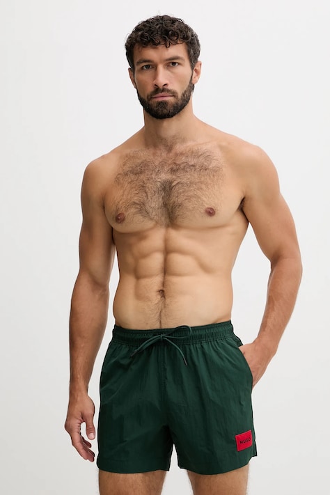 HUGO pantaloni scurti de baie culoarea maro