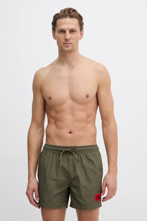 HUGO pantaloni scurti de baie culoarea maro