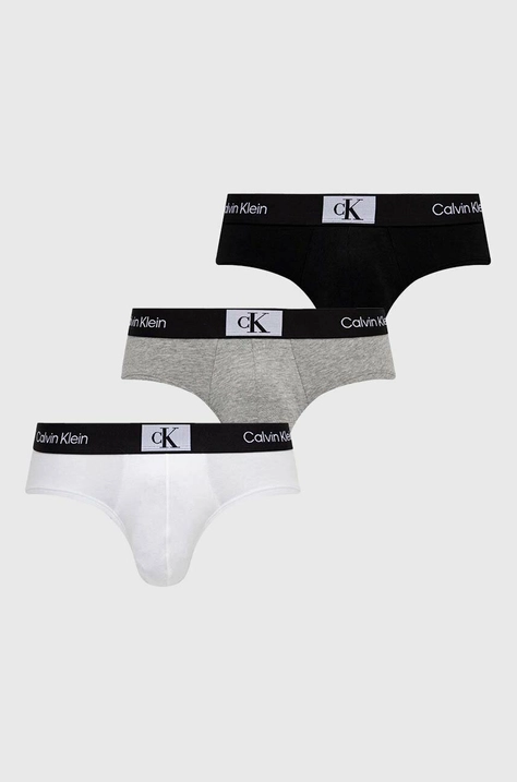 Calvin Klein Underwear slipy 3-pack męskie kolor szary