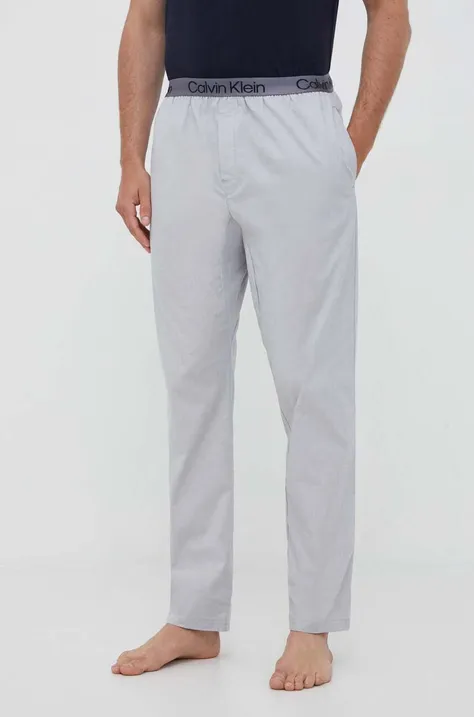 Calvin Klein Underwear spodnie piżamowe męskie kolor szary wzorzysta