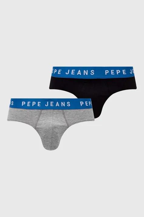 Pepe Jeans slipy 2-pack męskie kolor czarny