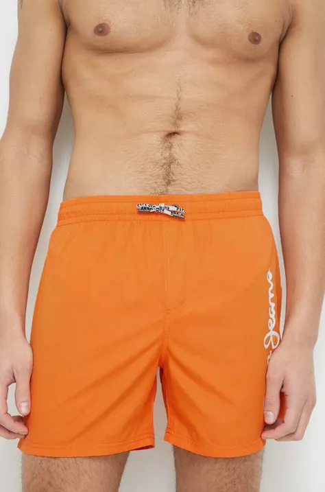 Kratke hlače za kupanje Pepe Jeans Finnick boja: narančasta