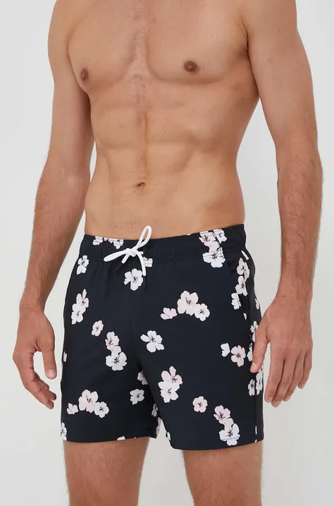 Hollister Co. pantaloni scurti de baie culoarea negru