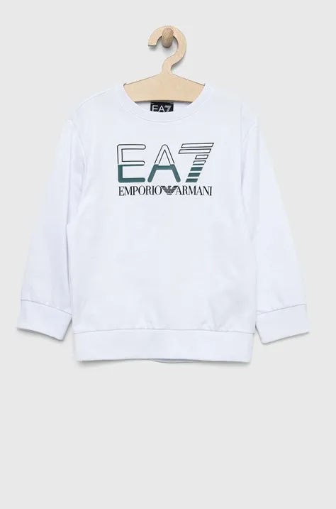 Παιδική βαμβακερή μπλούζα EA7 Emporio Armani
