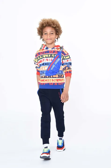 Marc Jacobs bluza bawełniana dziecięca z kapturem wzorzysta