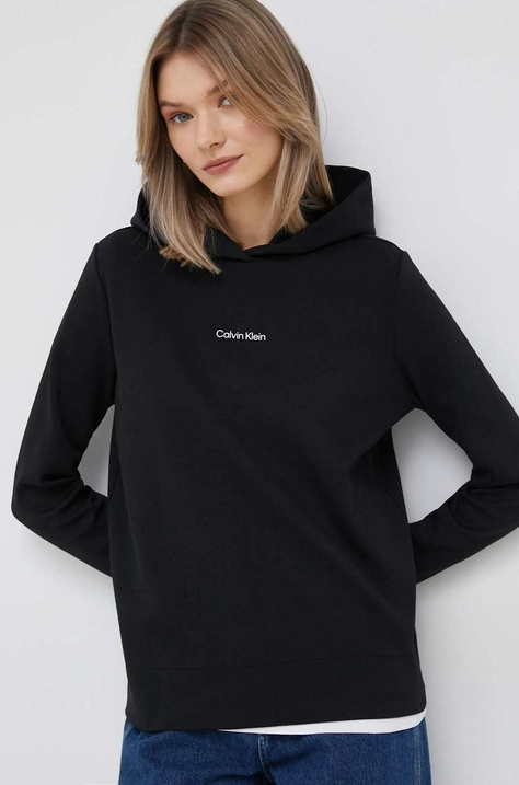 Bluza Calvin Klein ženska, črna barva