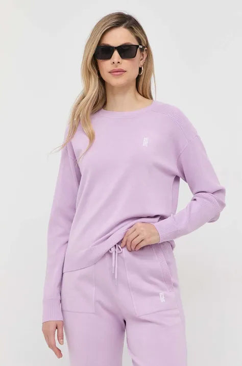 Patrizia Pepe sweter damska kolor fioletowy