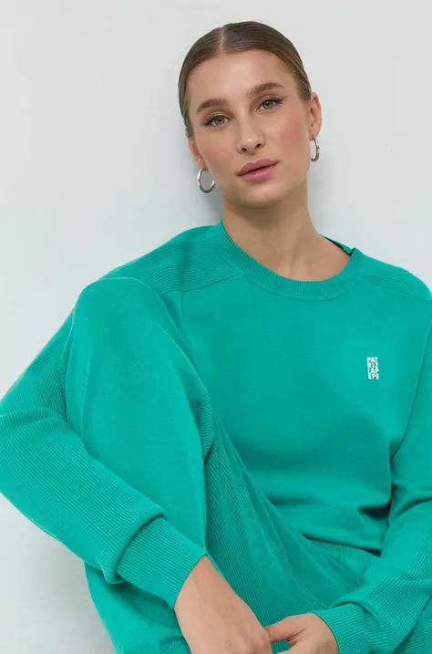 Patrizia Pepe sweter damska kolor zielony