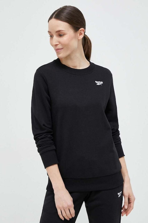 Reebok bluza damska kolor czarny gładka H54761.100012552
