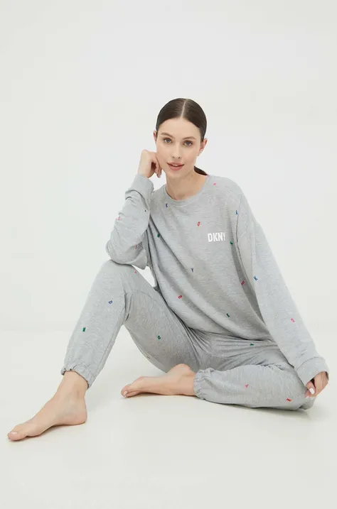 Homewear dukserica Dkny boja: siva