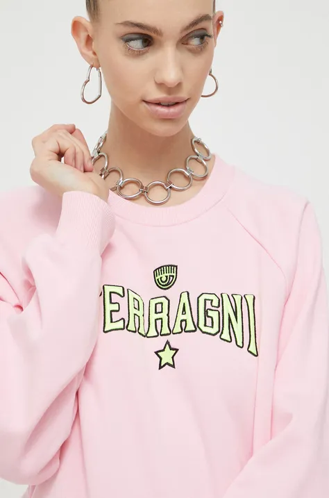 Μπλούζα Chiara Ferragni χρώμα: ροζ