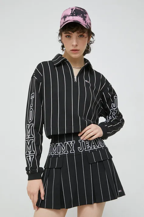 Кофта Tommy Jeans жіноча колір чорний візерунок