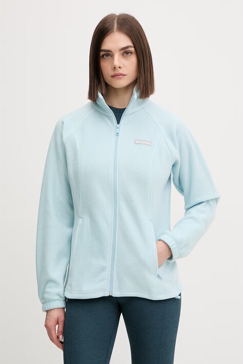 Columbia bluza sportowa Benton Springs kolor turkusowy gładka 1372111
