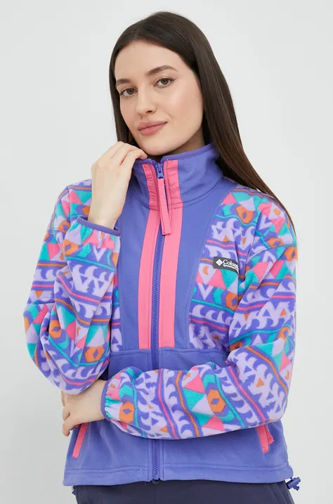 Bluza Columbia ženska, vijolična barva