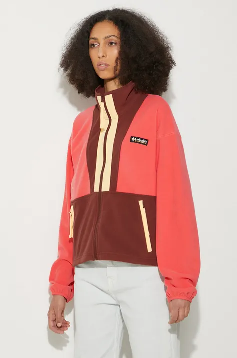 Columbia sweatshirt women's maroon color