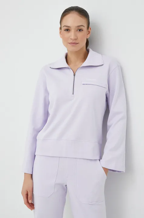 Columbia bluza damska kolor fioletowy gładka