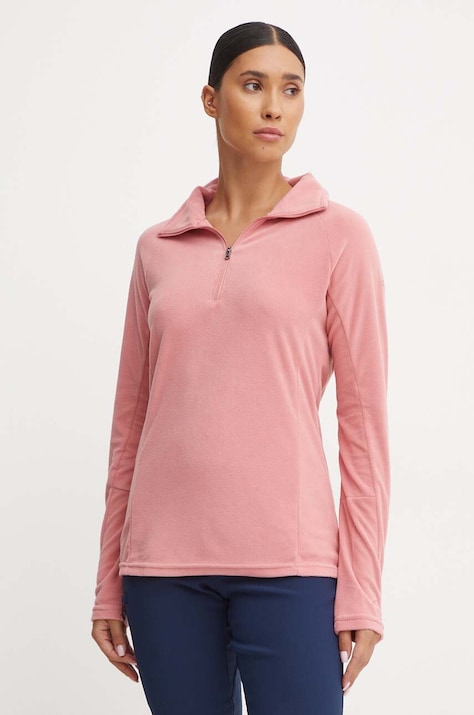 Columbia hanorac Glacial IV femei, culoarea roz, neted