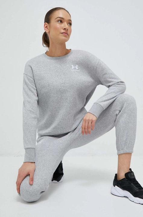 Under Armour felső szürke, női, sima