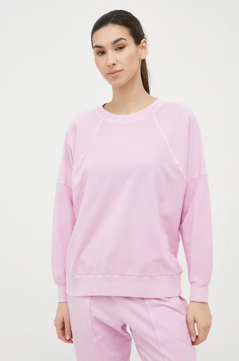 Μπλούζα Deha χρώμα: ροζ