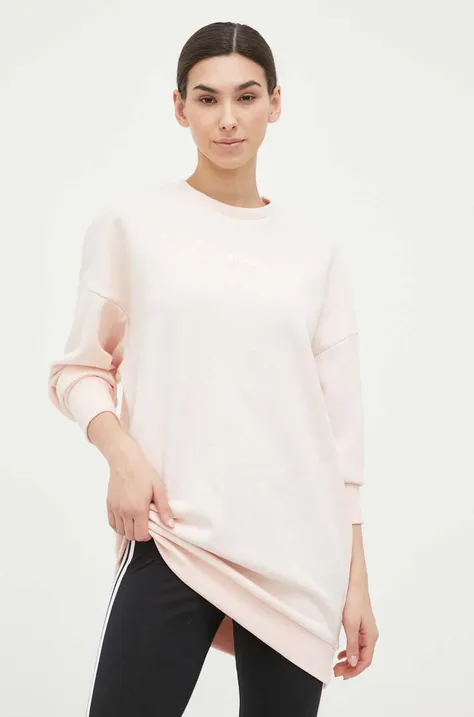 4F bluza damska kolor różowy gładka