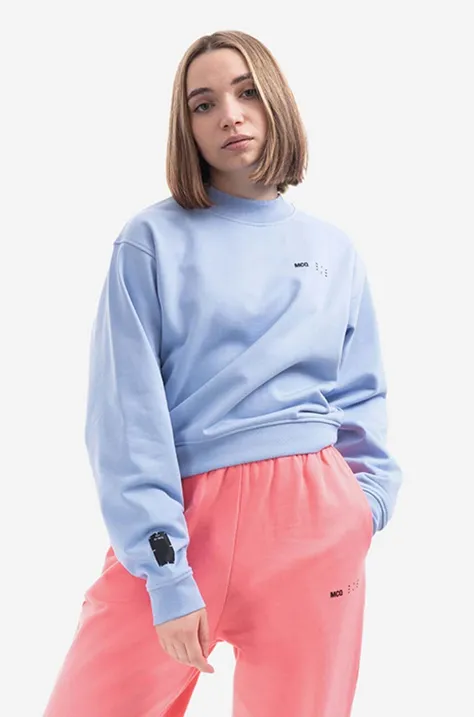 MCQ cotton sweatshirt women's blue color