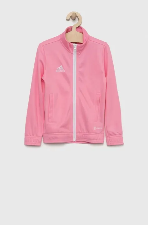 adidas Performance bluza dziecięca ENT22 TK JKTY kolor różowy gładka