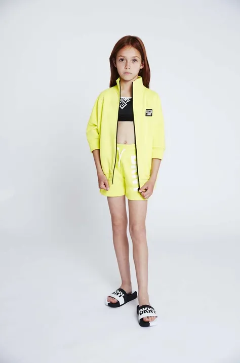 Παιδική μπλούζα DKNY χρώμα: κίτρινο