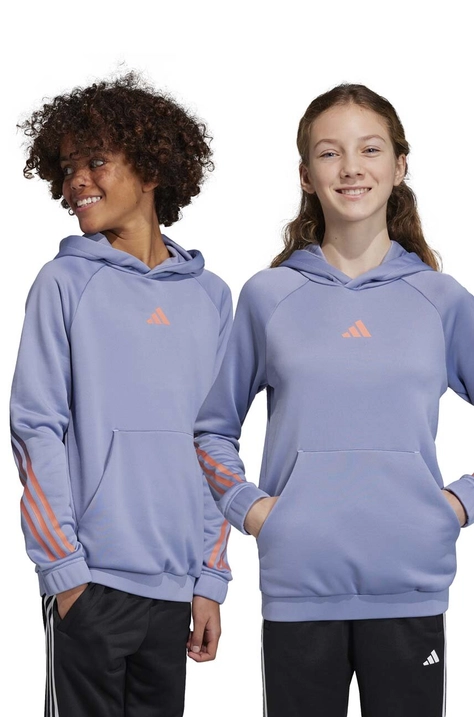 Detská mikina adidas U TI HOODIE s kapucňou, s potlačou