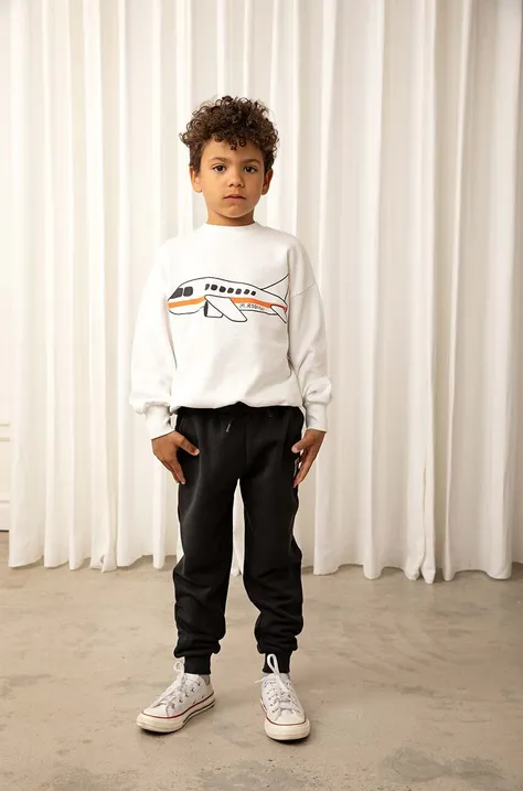 Παιδική βαμβακερή μπλούζα Mini Rodini χρώμα: άσπρο