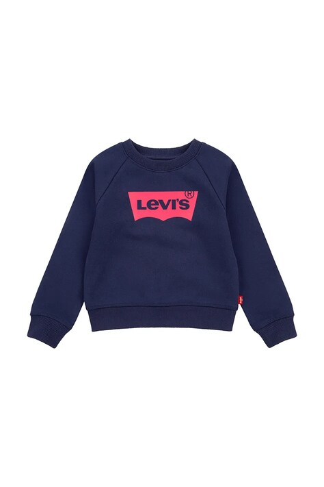 Levi's bluza bebe culoarea albastru marin, cu imprimeu