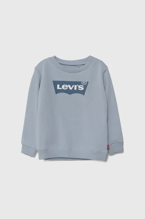 Кофта для немовлят Levi's колір бірюзовий з принтом