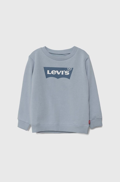 Dukserica za bebe Levi's boja: tirkizna, s tiskom