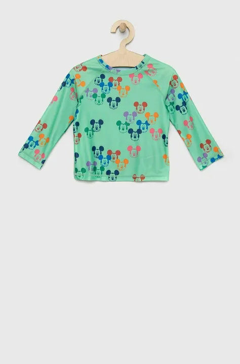 Παιδικό μακρυμάνικο πουκάμισο κολύμβησης GAP x Disney χρώμα: πράσινο